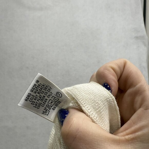 Lafayette 148 New York Tank Top Womens Small White 100% Linen Knit Sleeveless - Picture 4 of 8